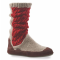 Women's Acorn Slouch Boot Red Cable Knit
