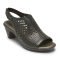 Women's Aravon Medici Peep Toe Black