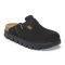Women's Birkenstock Boston Chunky Black / Black Suede