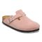 Women's Birkenstock Boston Pink Clay Suede