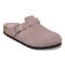 Women's Birkenstock Boston Soft Footbed Faded Purple Suede