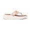 Women's FitFlop F-Mode Canvas Buckle Toe Post Rose Foam