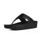Women's FitFlop Lulu Leather Toe-Post Black