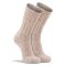 Women's Fox River Norsk Hike Heavyweight Crew Socks Brown Tweed