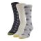 Women's Gold Toe Castaway Crew 3-Pack Grey / Oatmeal / Black