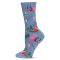 Women's MeMoi Camping Trip Crew Socks Denim Heather