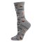 Women's MeMoi Coffee Crew Socks Medium Gray Heather