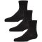 Women's MeMoi Cotton Blend Quarter Socks 3-Pack Black