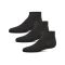 Women's MeMoi Cotton Blend Quarter Socks 3-Pack Charcoal