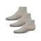 Women's MeMoi Cotton Blend Quarter Socks 3-Pack Light Gray