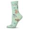 Women's MeMoi Dogs Crew Socks Mint