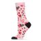 Women's MeMoi Heart Explosion Crew Socks Light Pink