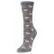 Women's MeMoi Honey Bee Crew Socks Asphalt