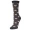 Women's MeMoi Honey Bee Crew Socks Black