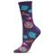Women's MeMoi Knitting Crew Socks Blackberry Cordial