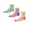 Women's MeMoi Lemon Squeezy Mid Cut Socks 3-Pack