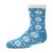 Kid's MeMoi Snowflake Cozy Socks Blue Jay