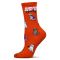 Women's MeMoi Stay Spooky Crew Socks Orange