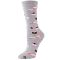 Women's MeMoi Sushi Crew Socks Medium Gray Heather