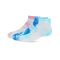 Women's MeMoi Tie Dye Mid-Cut Cotton Blend Socks 3-Pack Pastel Mix