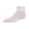 Women's MeMoi Triple Roll Ankle Socks White