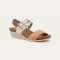 Women's Naot Dynasty Cork Leather / Radiant Gold Leather / Latte Brown Leather