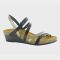 Women's Naot Hero Jet Black Leather / Pewter Leather