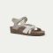 Women's Naot Sophia Titanium Leather / Platinum Striped Suede / Quartz Metallic Leather