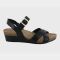 Women's Naot Throne Soft Black Leather