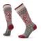 Women's Smartwool Everyday Cozy Popcorn Snowflake Pattern Crew Socks Ash