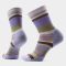 Women's Smartwool Everyday Saturnsphere Targeted Cushion Crew Socks Purple Eclipse