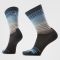 Women's Smartwool Everyday Stitch Stripe Crew Socks Charcoal - Ash