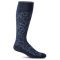 Women's Sockwell Damask Moderate Graduated Compression Sock Navy