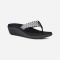 Women's Teva Voya Wedge Paint Tracks Black / White