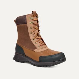 UGG Men\'s Emmett Duck Boot in Stout Brown Leather UGG Emmett Duck Boots Men -Waterproof Snow Boots -Stout  main image 3