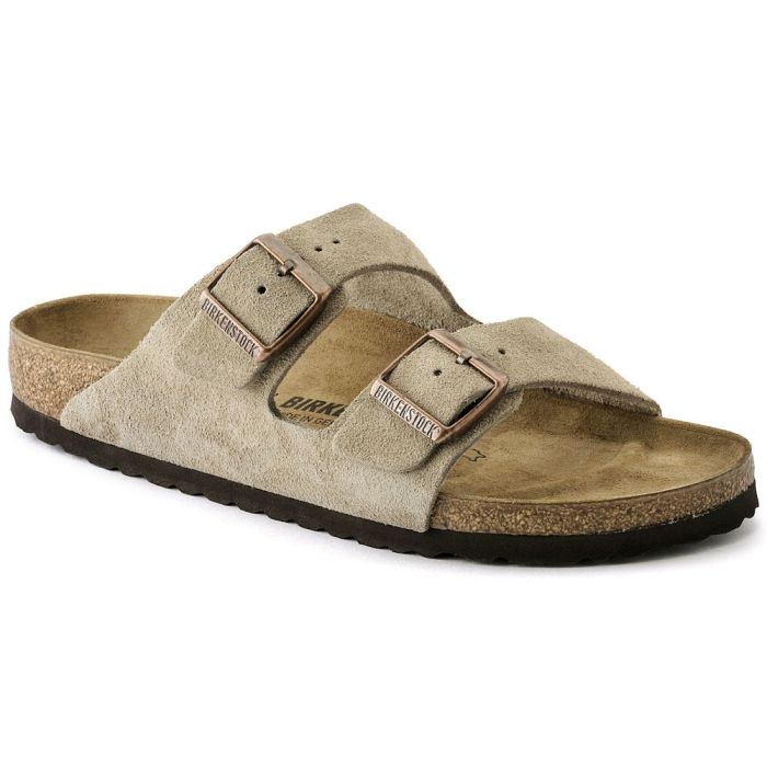 Buy Men's Birkenstock Arizona Taupe Suede | Michelson's Shoes