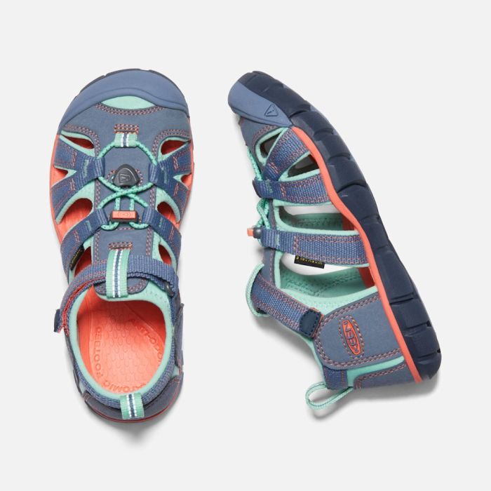 kenken Buy Big Kid's Keen Seacamp II CNX Flint Stone / Ocean Wave