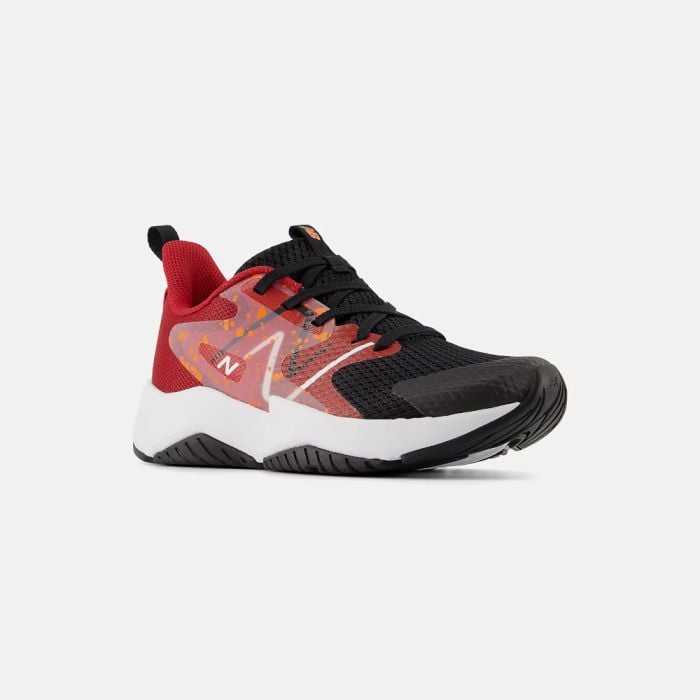Buy Big Kids' New Balance Rave Run v2 Black with True Red and