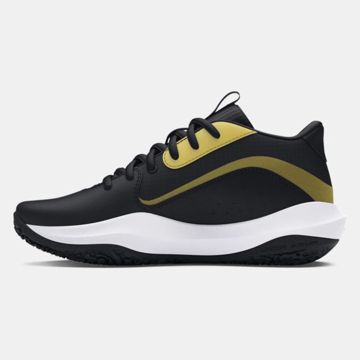 Buy Big Kids' Under Armour Lockdown 7 Black / Metallic Gold