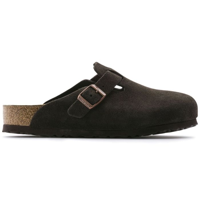 Buy Men's Birkenstock Boston Soft Footbed Mocha Suede