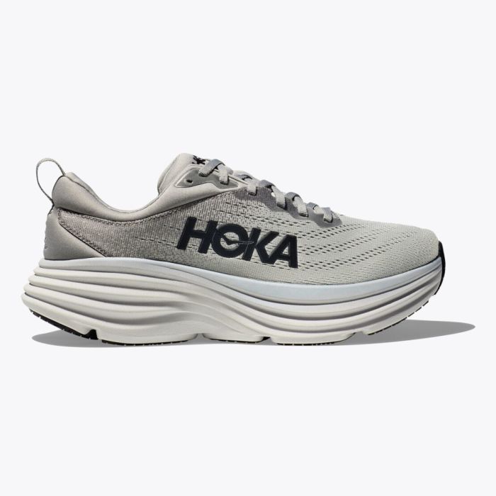 Buy Men's HOKA Bondi 8 Sharkskin / Harbor Mist | Michelson's Shoes