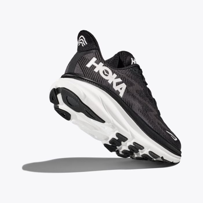 Buy Men's HOKA Clifton 9 Black / White | Michelson's Shoes