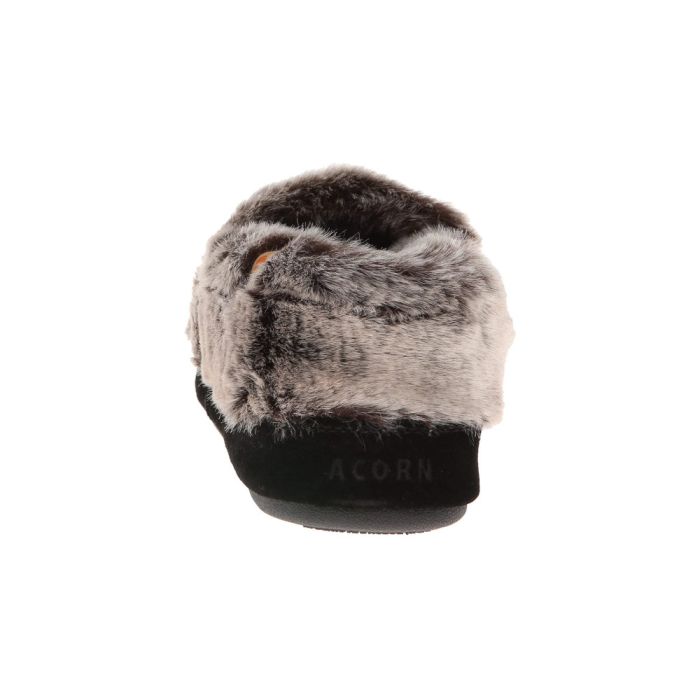 Buy Women's Acorn Moc Charcoal Faux Fur | Michelson's Shoes