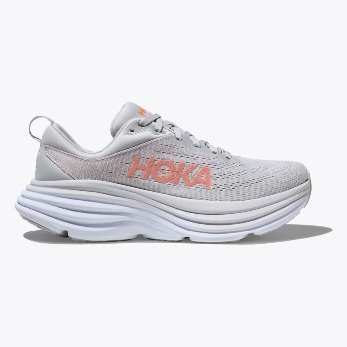 HOKA BOND 8 グレー/レッド シューズ(男性用) Hoka Mens Bondi 8 Running Shoes – ShopCGX