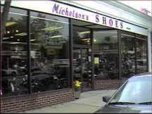 Storefront of Michelson's Shoes in Lexington