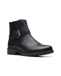 Women's Clarks Clarkwell Strap Black Leather