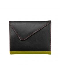 ILI 7839 Mini Snap Tri-fold Wallet Black Brights