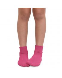 Kids' Jefferies Smooth Toe Turn Cuff Socks Bubblegum