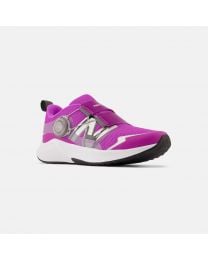 Kids' New Balance DynaSoft Reveal v4 Boa Cosmic Rose with Purple Punch and Silver Metallic