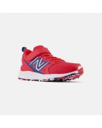 Kids' New Balance Fresh Foam 650 Bungee Lace with Top StrapTeam Red with Night Sky and White